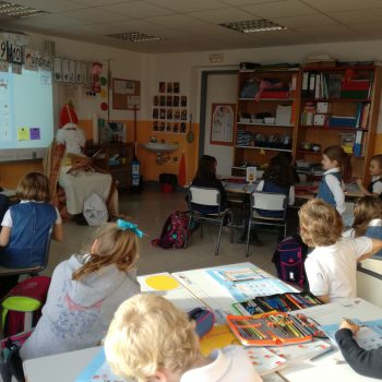 clase de primaria con Nicolás