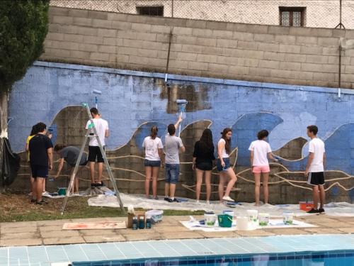 Piscina con olas / Ein Wellenbad