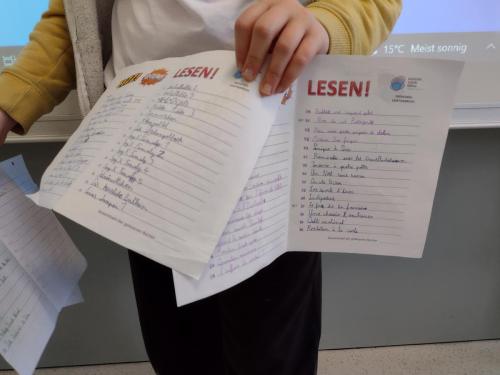 Final proyecto lectura / Leseprojekt