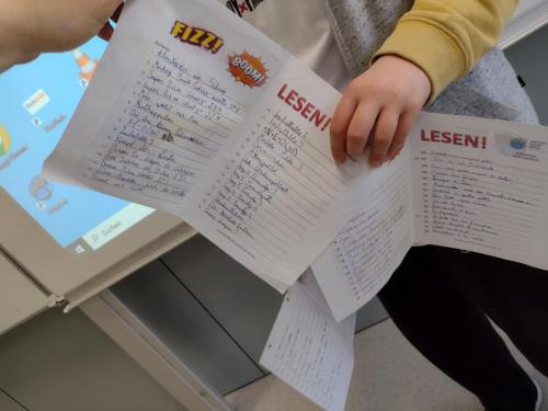 Final proyecto lectura / Leseprojekt