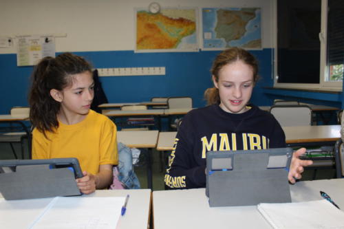 Usando los iPads
