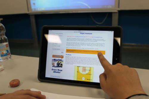 Usando los iPads