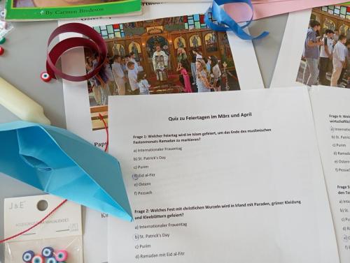 Proyectos de cocina, deportes, el Día de la Madre, la Pascua Ortodoxa y el Día de la Liberación / Küchenprojekte, Sport, Muttertag, orthodoxes Ostern und Tag der Befreiung
