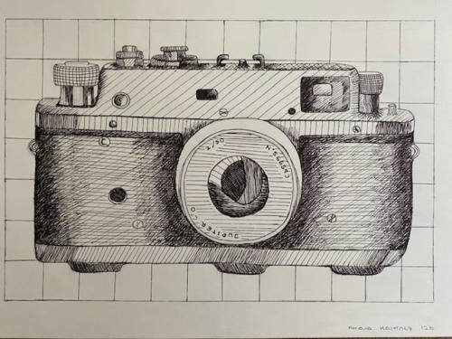 Cámaras y sombreado / Fotoapparate und Schraffur