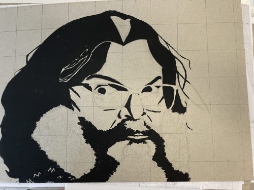 Portraits mit Rasterverfahren / Retratos con cuadricula