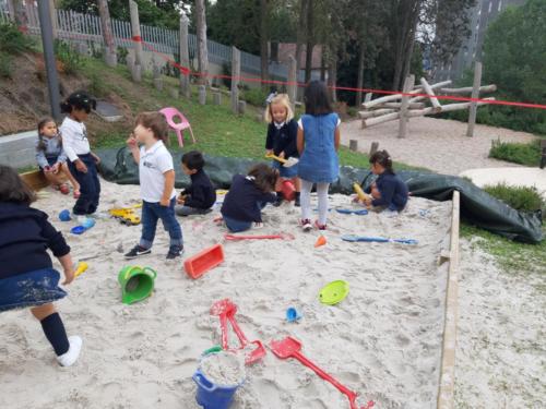 Nuevo arenero / Neue Sandkasten