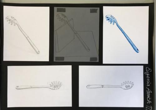 Auf dem Weg zur Abstraktion mit einem Strich / De camino a la abstracción con una línea