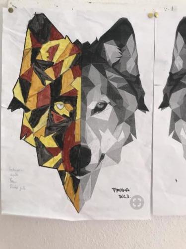 Wolf Spiegelung / Reflejo de lobo