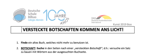 Mensaje oculto / Versteckte Botschaft